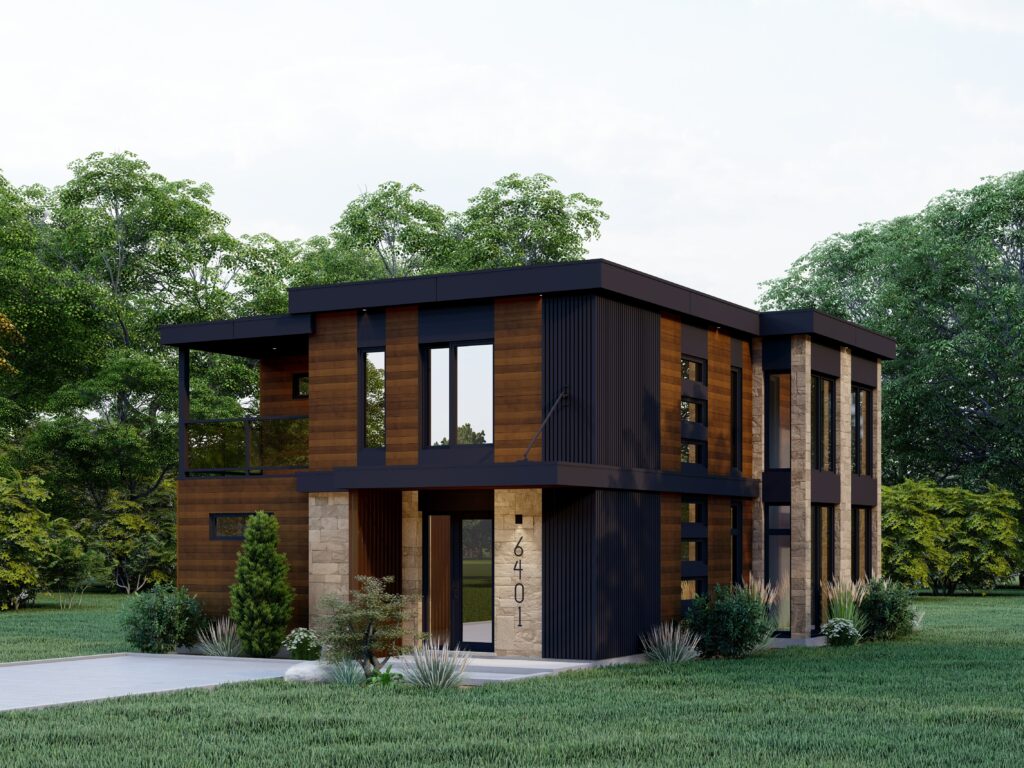 Photo marketing d’une maison moderne d’architecture contemporaine par Leïka Marketing