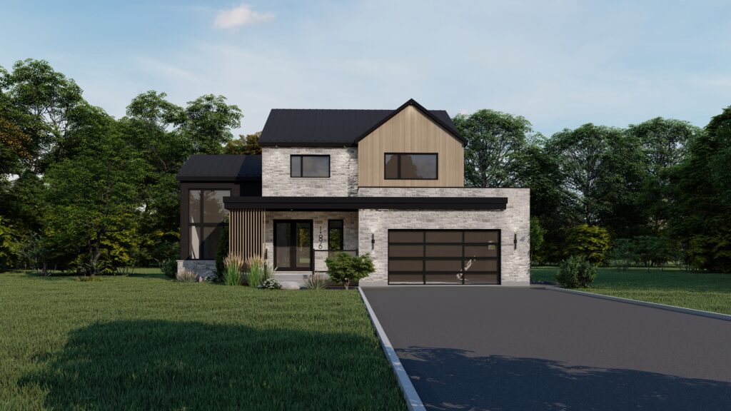 Photo immobilière d’une maison résidentielle contemporaine par Leïka Marketing
